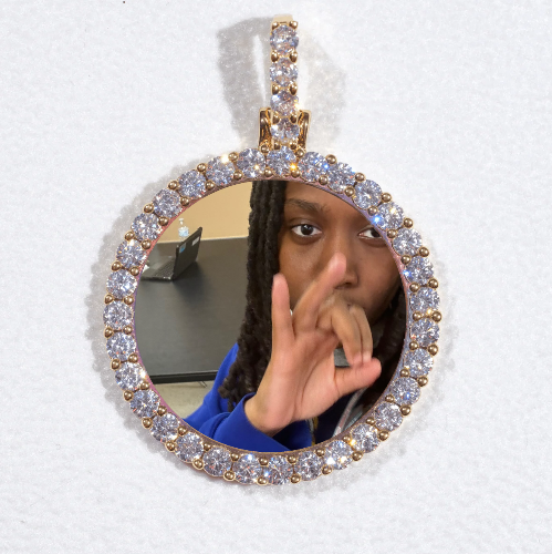 3D CIRCLE CUSTOM PICTURE PENDANT SMALL SIZE