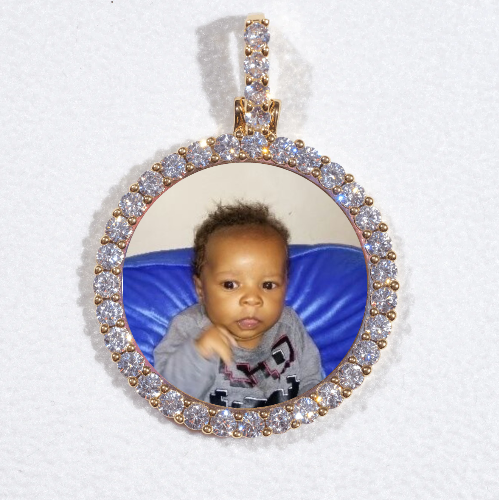 3D CIRCLE CUSTOM PICTURE PENDANT SMALL SIZE