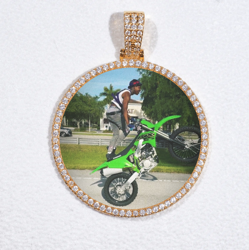 MEDIUM 3D CIRCLE CUSTOM PICTURE PENDANT