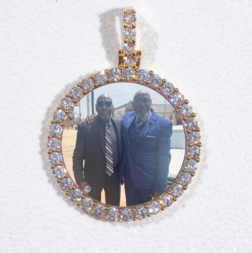 3D CIRCLE CUSTOM PICTURE PENDANT SMALL SIZE