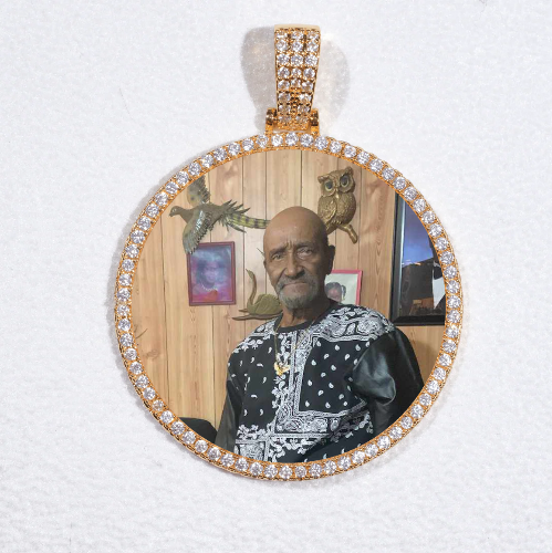 MEDIUM 3D CIRCLE CUSTOM PICTURE PENDANT