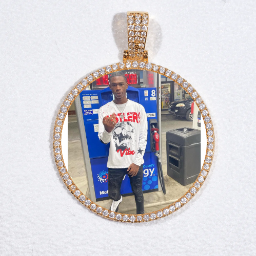 MEDIUM 3D CIRCLE CUSTOM PICTURE PENDANT