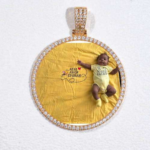 MEDIUM 3D CIRCLE CUSTOM PICTURE PENDANT