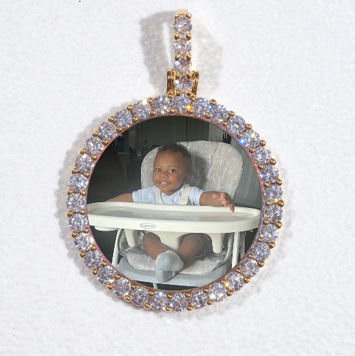 3D CIRCLE CUSTOM PICTURE PENDANT SMALL SIZE