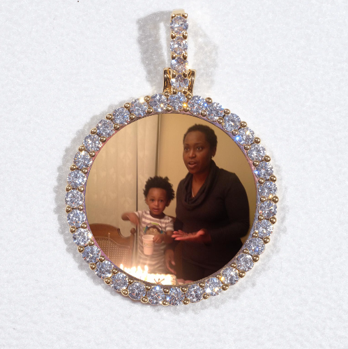3D CIRCLE CUSTOM PICTURE PENDANT SMALL SIZE