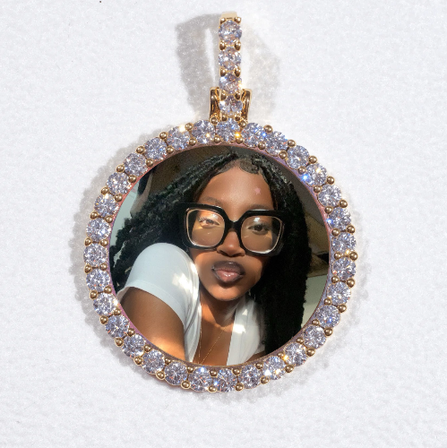 3D CIRCLE CUSTOM PICTURE PENDANT SMALL SIZE