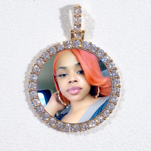 3D CIRCLE CUSTOM PICTURE PENDANT SMALL SIZE