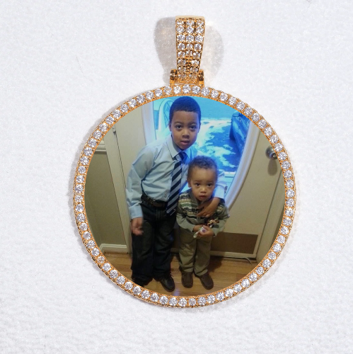 MEDIUM 3D CIRCLE CUSTOM PICTURE PENDANT