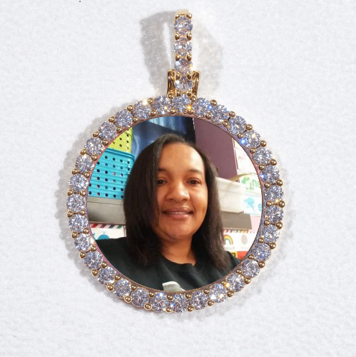 3D CIRCLE CUSTOM PICTURE PENDANT SMALL SIZE