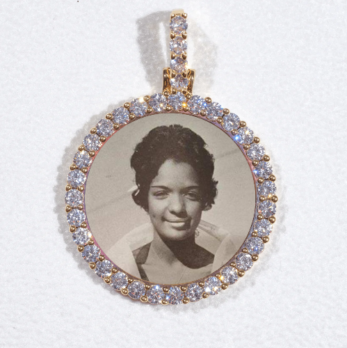 3D CIRCLE CUSTOM PICTURE PENDANT SMALL SIZE