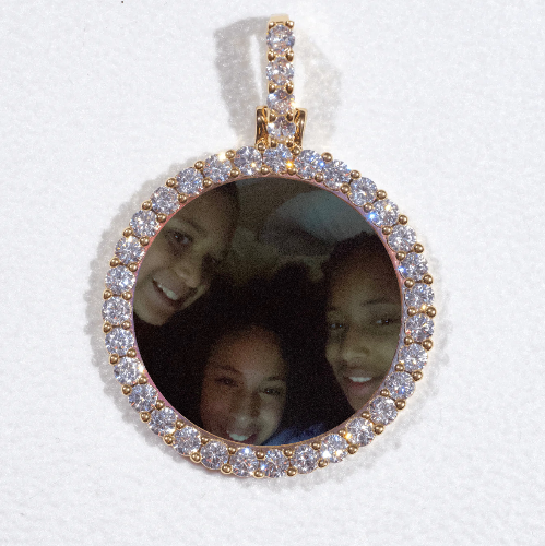 3D CIRCLE CUSTOM PICTURE PENDANT SMALL SIZE