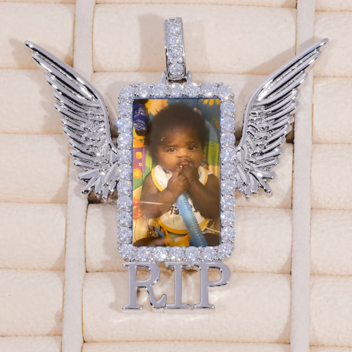 RIP WING 3D CUSTOM PICTURE PENDANT