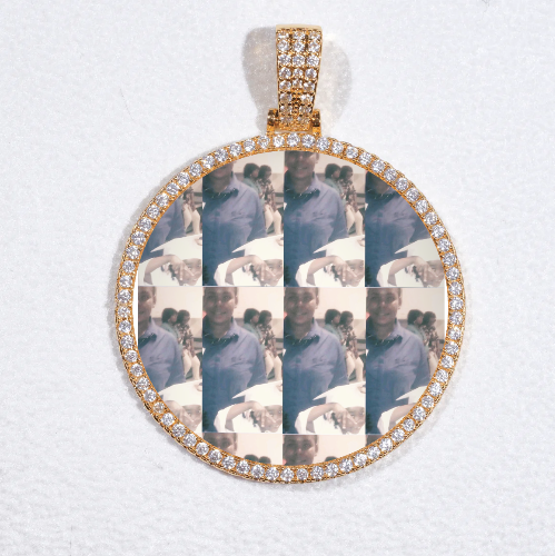 MEDIUM 3D CIRCLE CUSTOM PICTURE PENDANT