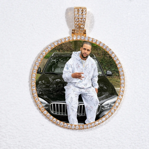 MEDIUM 3D CIRCLE CUSTOM PICTURE PENDANT