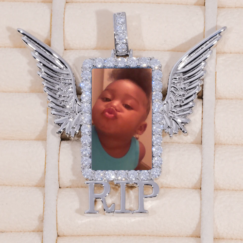 RIP WING 3D CUSTOM PICTURE PENDANT