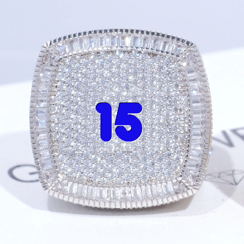CUSTOM LETTER 3D ICED RING