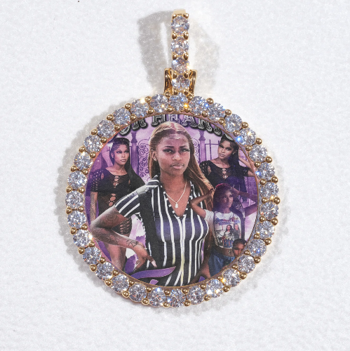 3D CIRCLE CUSTOM PICTURE PENDANT SMALL SIZE