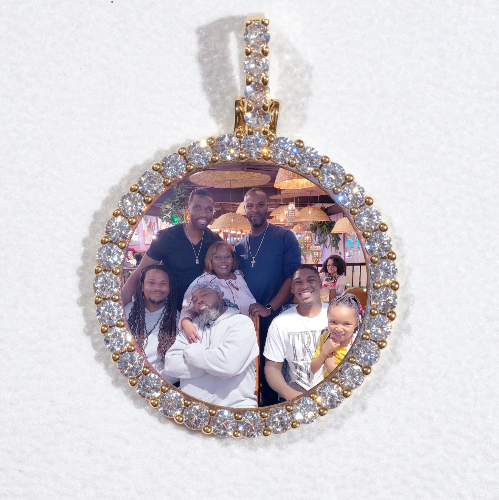 3D CIRCLE CUSTOM PICTURE PENDANT SMALL SIZE