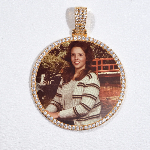 MEDIUM 3D CIRCLE CUSTOM PICTURE PENDANT