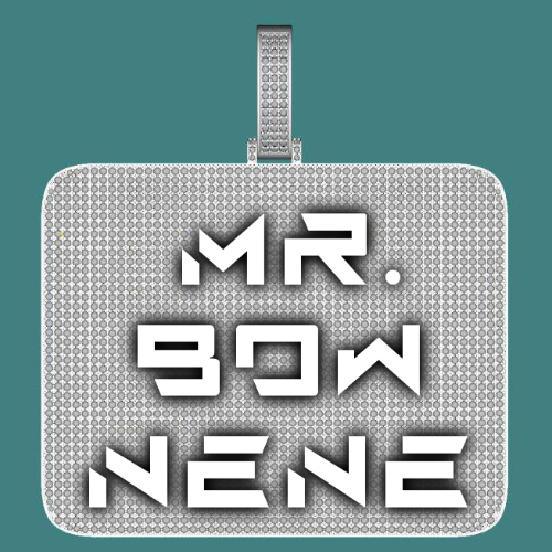 CUSTOM LETTER NECKLACE 3D BIG SQUARE