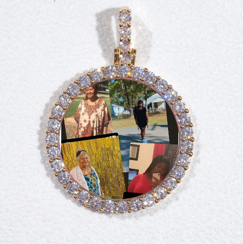 3D CIRCLE CUSTOM PICTURE PENDANT SMALL SIZE