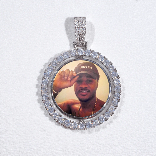 3D Spinning 2-Faced Custom Picture Pendant