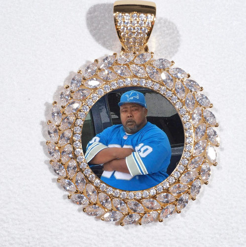 Large 3D Wheat Ear Custom Picture Pendant