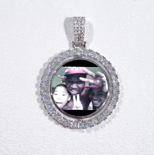 3D Spinning 2-Faced Custom Picture Pendant
