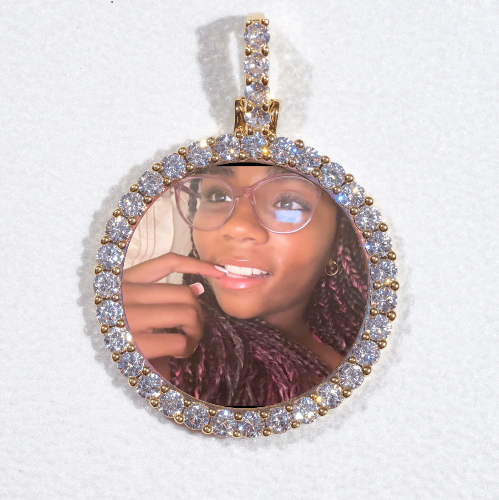 3D CIRCLE CUSTOM PICTURE PENDANT SMALL SIZE
