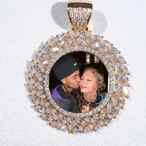Large 3D Wheat Ear Custom Picture Pendant