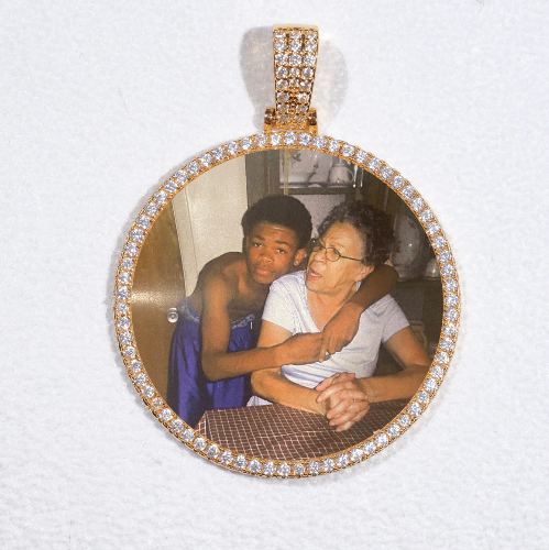 MEDIUM 3D CIRCLE CUSTOM PICTURE PENDANT