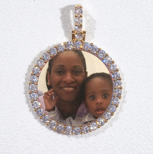 3D CIRCLE CUSTOM PICTURE PENDANT SMALL SIZE