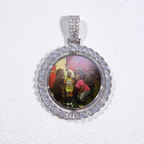 3D Spinning 2-Faced Custom Picture Pendant