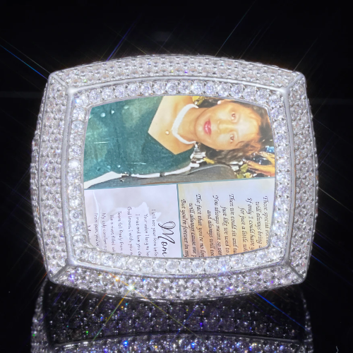 3D CUSTOM PICTURE ICED RING