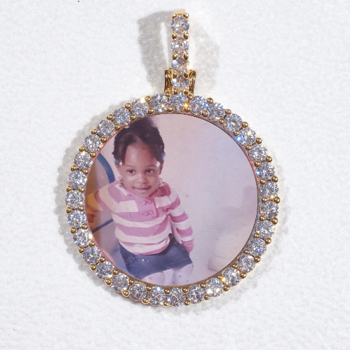 3D CIRCLE CUSTOM PICTURE PENDANT SMALL SIZE