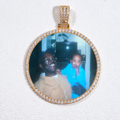 MEDIUM 3D CIRCLE CUSTOM PICTURE PENDANT