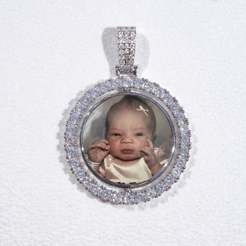 3D Spinning 2-Faced Custom Picture Pendant