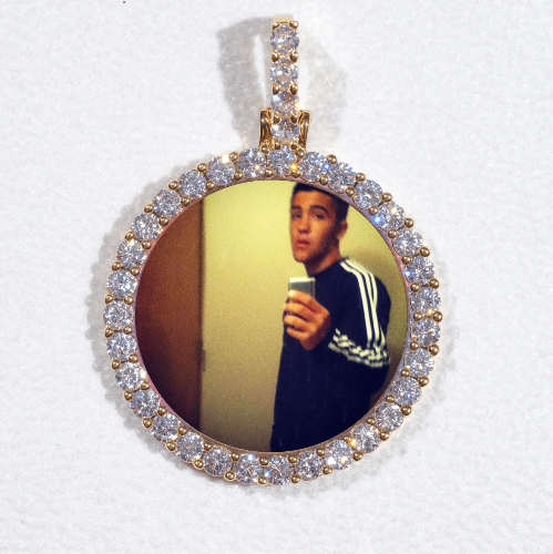 3D CIRCLE CUSTOM PICTURE PENDANT SMALL SIZE