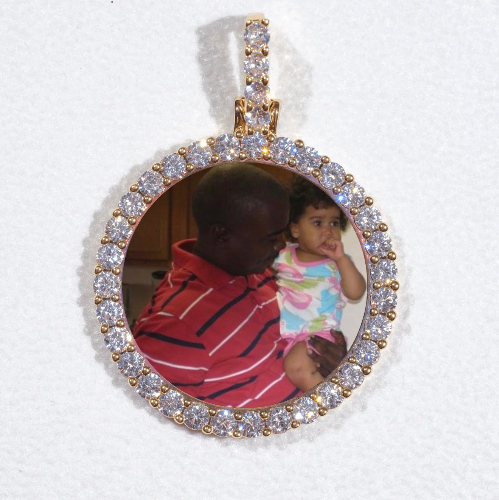 3D CIRCLE CUSTOM PICTURE PENDANT SMALL SIZE