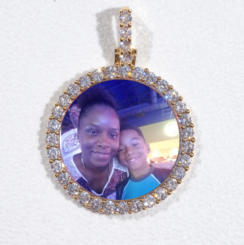 3D CIRCLE CUSTOM PICTURE PENDANT SMALL SIZE