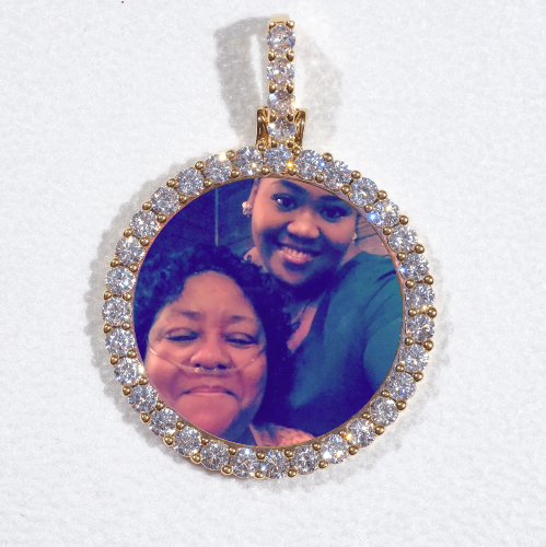 3D CIRCLE CUSTOM PICTURE PENDANT SMALL SIZE