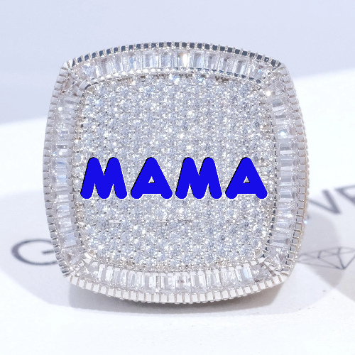CUSTOM LETTER 3D ICED RING