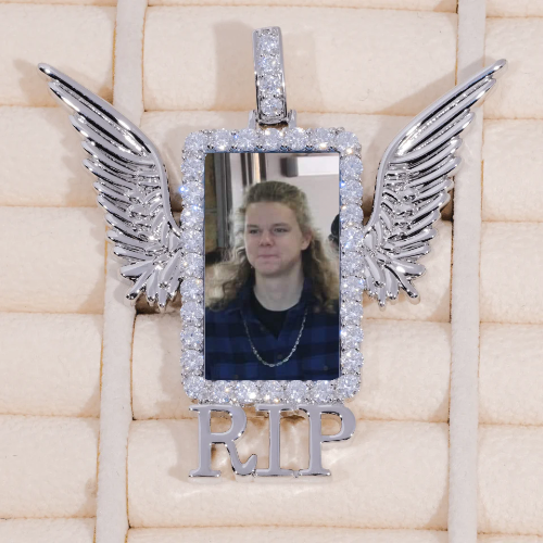 RIP WING 3D CUSTOM PICTURE PENDANT