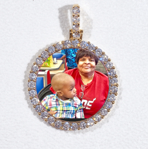 3D CIRCLE CUSTOM PICTURE PENDANT SMALL SIZE