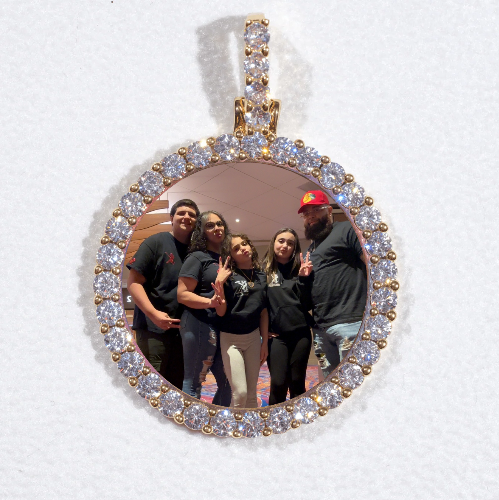 3D CIRCLE CUSTOM PICTURE PENDANT SMALL SIZE