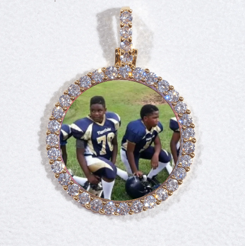 3D CIRCLE CUSTOM PICTURE PENDANT SMALL SIZE