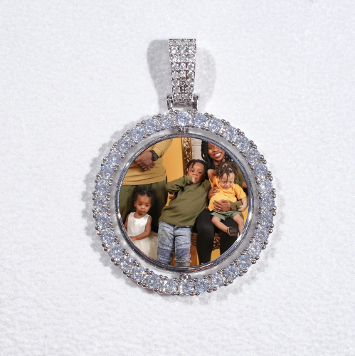 3D Spinning 2-Faced Custom Picture Pendant