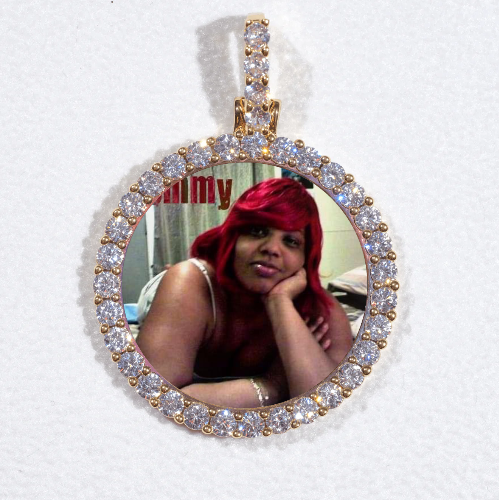 3D CIRCLE CUSTOM PICTURE PENDANT SMALL SIZE