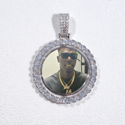 3D Spinning 2-Faced Custom Picture Pendant