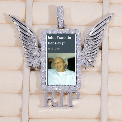 RIP WING 3D CUSTOM PICTURE PENDANT